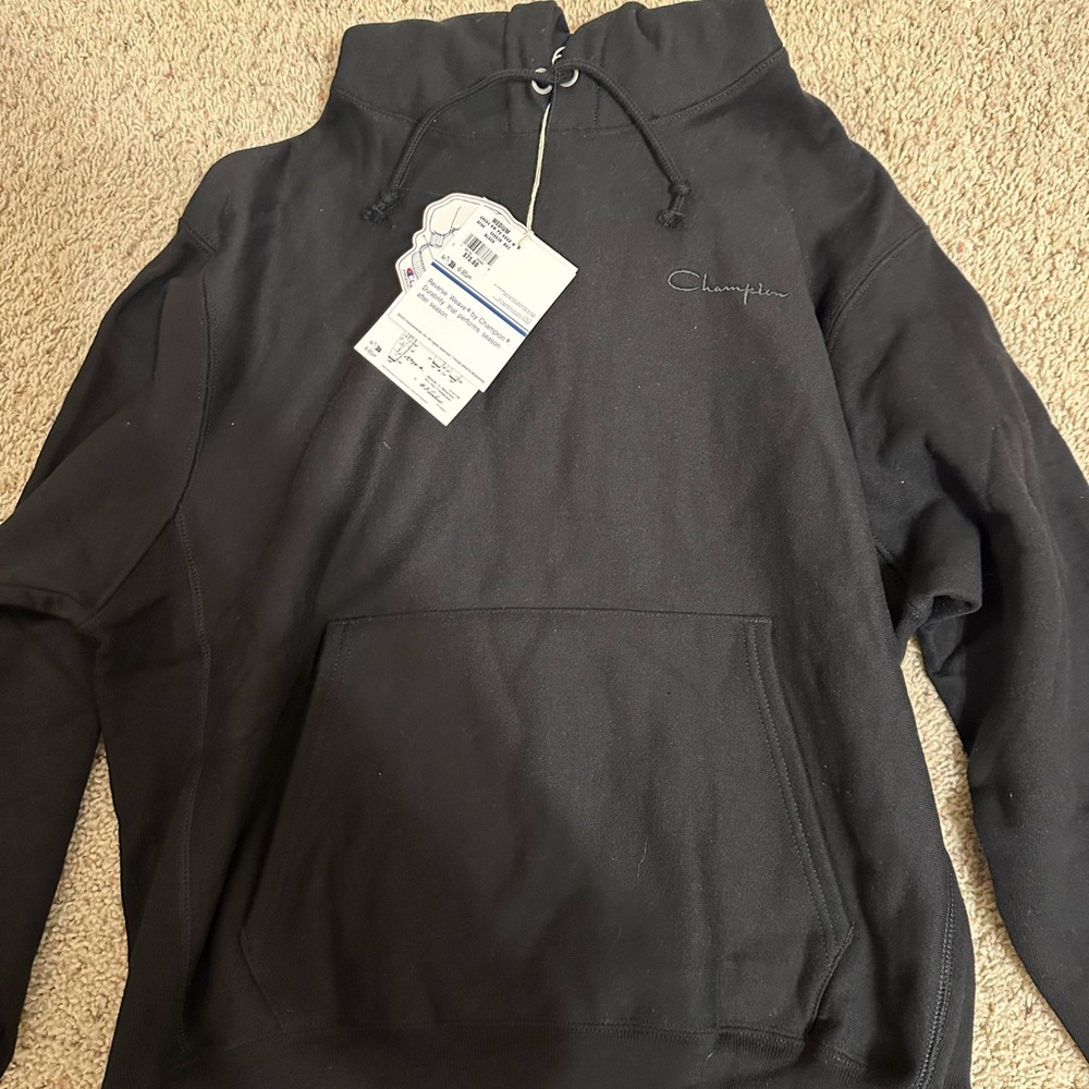 Champion Dark Hoodie with Logo